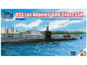 Американская подводная лодка Los Angeles 688 Class SSN со сверхмалой подводной лодкой DSRV-1