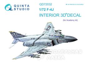 Декаль интерьера кабины F-4J "Phantom II" (для модели Academy)