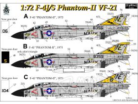 Декали для F-4J/S Phantom-II VF-21