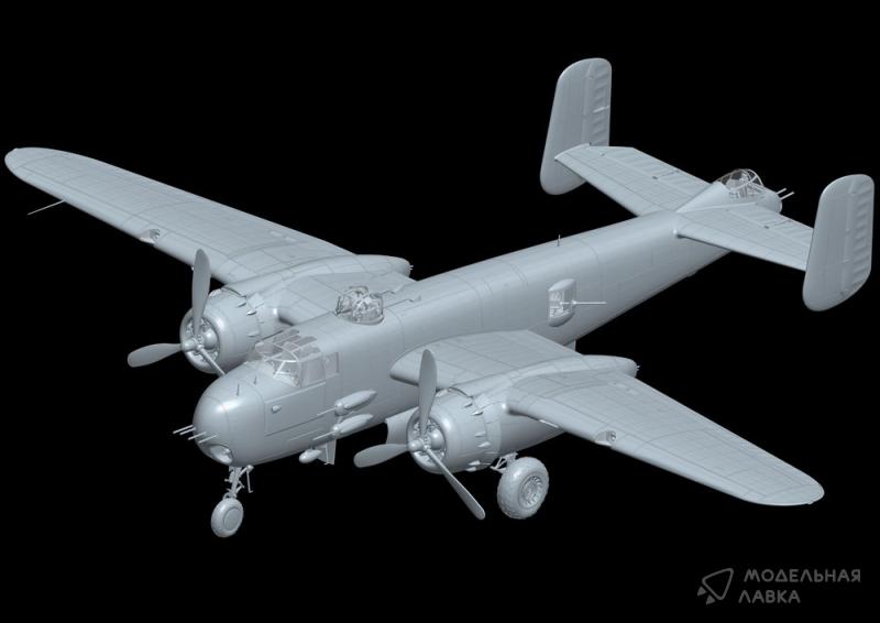 Сборная модель B-25H Mitchell Gunships over CBI HK Models