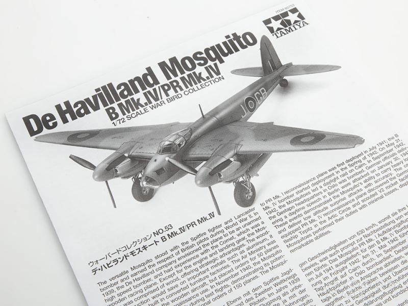 Фото #9 для Сборная модель De Havilland Mosquito B Mk.IV/PR Mk.IV