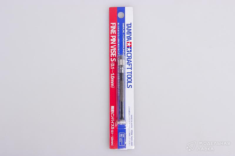 Fine Pin Vise D - ручка-зажим для сверел диаметром от 0,1-3,2мм с резиновой накладкой. Tamiya