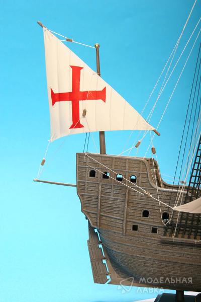 Фото #3 для Корабль конкистадоров "Сан Габриэль" XVI в. c клеем, кисточкой и красками.