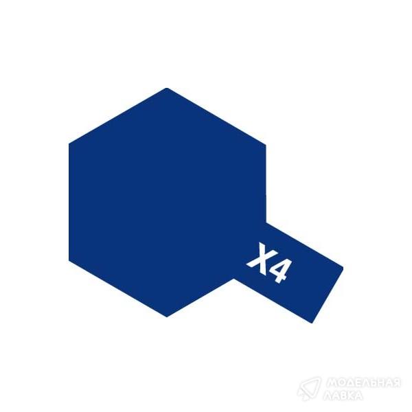 Краска глянцевая эмалевая (Синяя), X-4 Tamiya