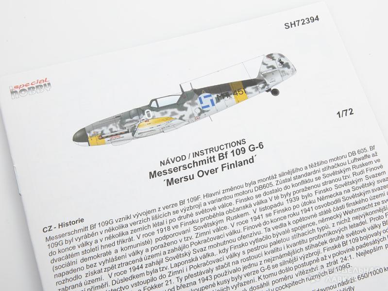 Фото #9 для Сборная модель Messerschmitt Bf 109G-6 'Mersu over Finland'