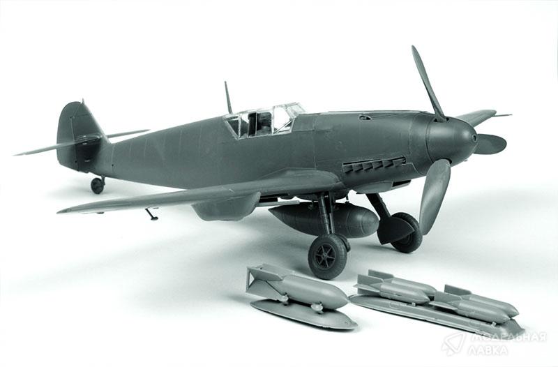 Сборная модель немецкий истребитель "Мессершмитт" Bf-109F4 Звезда