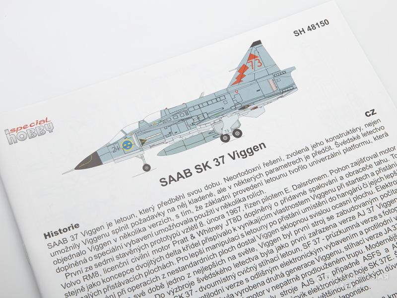 Фото #15 для Сборная модель SAAB SK-37E Stor-Viggen “Electronic Warfare Agressor”