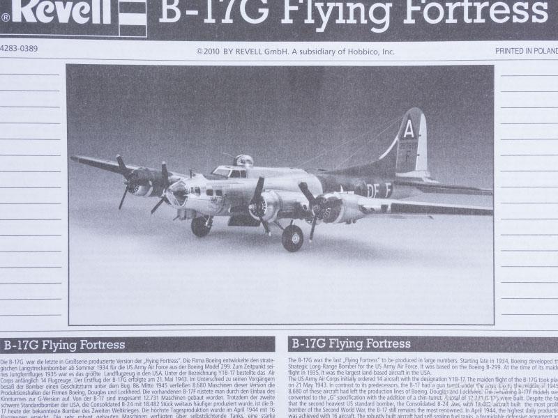 Фото #12 для Сборная модель самолет бомбардировщик B-17G "Flying Fortress"
