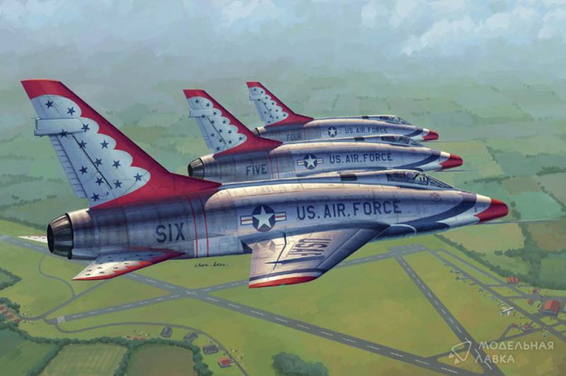 Фото #8 для Сборная модель самолет F-100D Thunderbirds