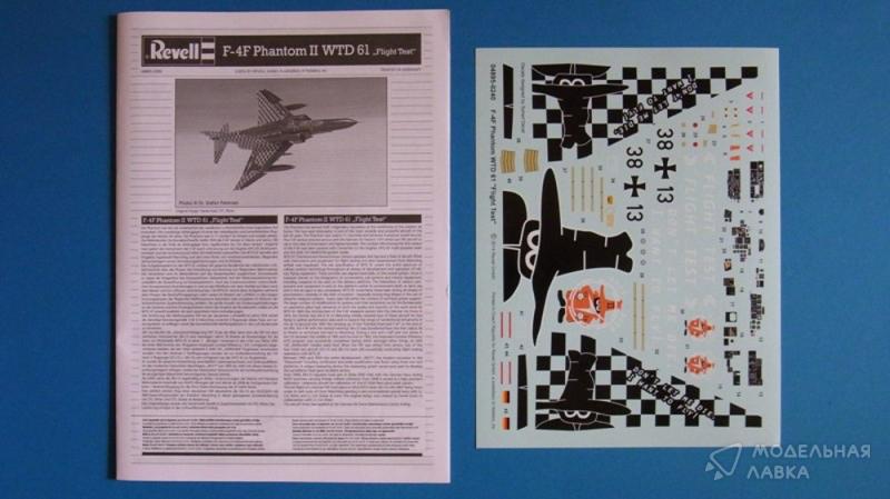 Фото #15 для Сборная модель самолет F-4F Phanton WTD 61 "Flight Test"