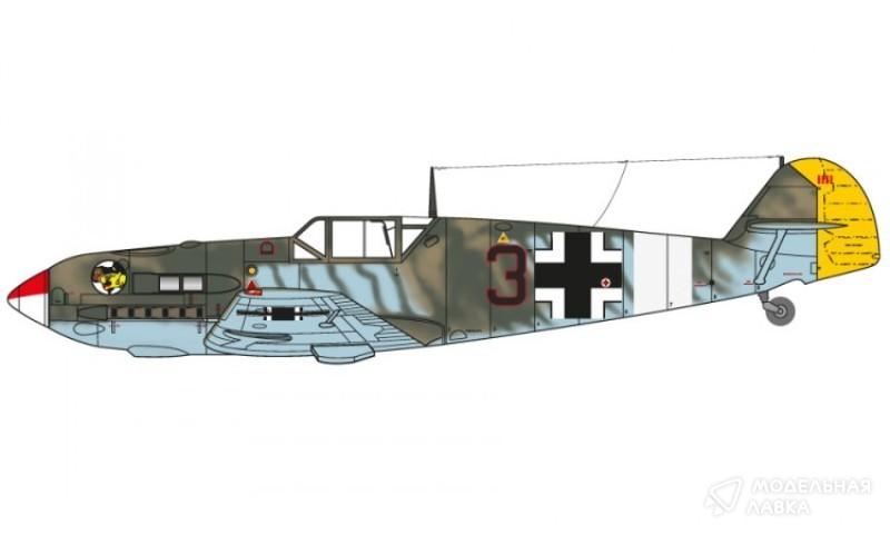 Сборная модель самолет Messerschmitt BF109E-4/N Trop Airfix