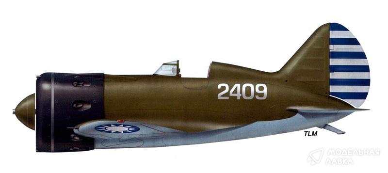 Сборная модель советский истребитель И-16 тип 10. Китайские ВВС ARK Models