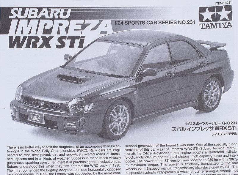 Фото #6 для Сборная модель Subaru Impreza WRX STI