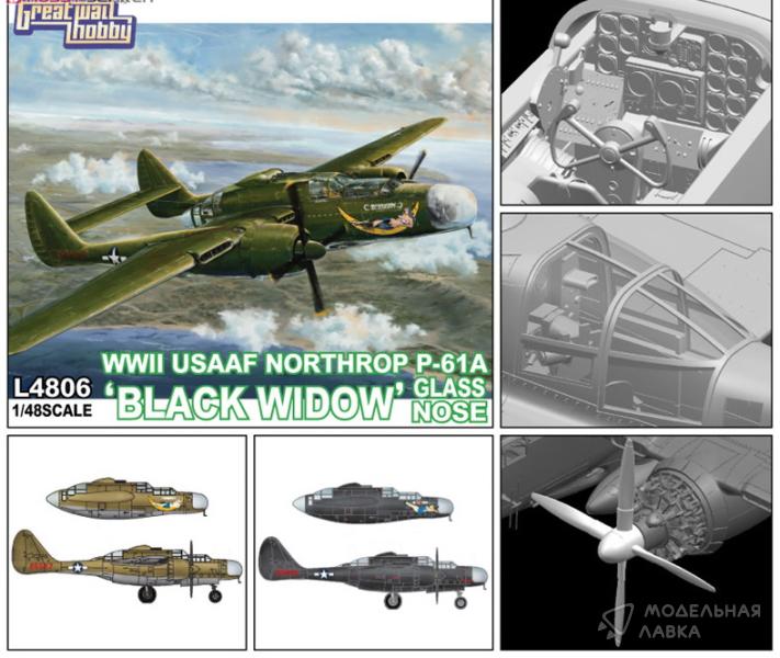 Фото #16 для Сборная модель USAAF Northrop P-61A "BLACK WIDOW" Glass Nose