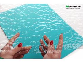 "Морские волны" - прозрачная имитация воды для макетов и диорам (Лист А3- 28см.х38см.)