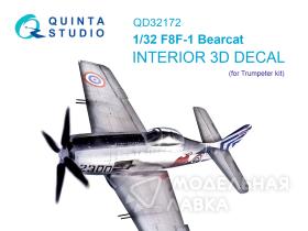 3D Декаль интерьера F8F-1 Bearcat (Trumpeter)