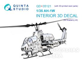 3D Декаль интерьера кабины AH-1W (Academy) (с 3D-печатными деталями)