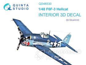 3D Декаль интерьера кабины F6F-3 Hellcat (Eduard)