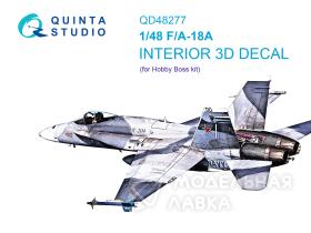 3D Декаль интерьера кабины F/A-18А (HobbyBoss)