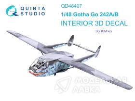 3D Декаль интерьера кабины Go 242A-B (ICM)