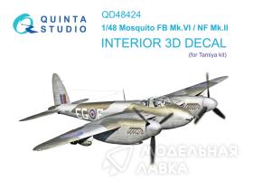 3D Декаль интерьера кабины Mosquito FB Mk.VI/NF Mk.II (Tamiya)