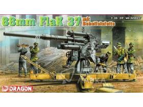 88mm FlaK37 mit Behelfslafette