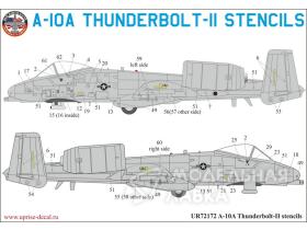 A-10A Thunderbolt stencils