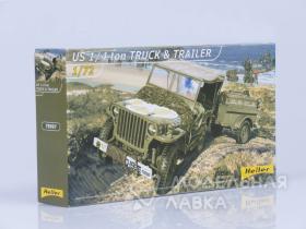 Автомобиль US 1/4 Ton Truck & Trailer
