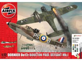 Boulton Paul Defiant Mk.1 и Dornier Do17z Dogfight (в комплекте краска, кисти и клей)