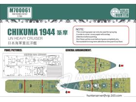 Chikuma 1944 IJN Heavy Cruiser (For Fujimi 410197)
