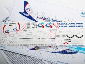 Декаль для самолета Airbus A319 Уральские Авиалинии (NEW Livery)