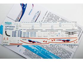 Декаль для самолета Airbus A321 Аэрофлот Российские Авиалинии