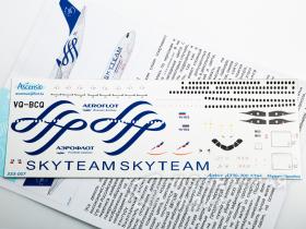 Декаль для самолета Airbus A330-300 Sky Team (Aeroflot)