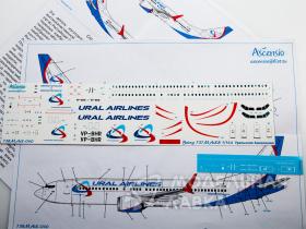 Декаль для самолета Boeing 737-8 MAX Ural Airlines