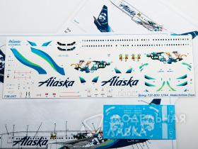 Декаль для самолета Boeing 737-800 Alaska Airlines (Toys)