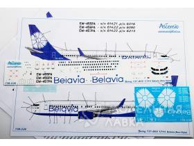 Декаль для самолета Boeing 737-800 Belavia new