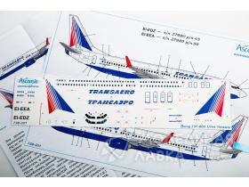 Декаль для самолета Boeing 737-800 Трансаэро