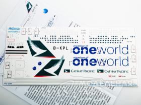 Декаль для самолета Boeing 777-300ER One World Cathay Pacific