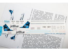 Декаль для самолета Embraer 190 JetBlue (Circular Colors)