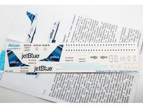 Декаль для самолета Embraer 190 JetBlue (Parallel Colors)