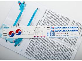 Декаль для самолета McDouglas MD-11F Korean Air Cargo