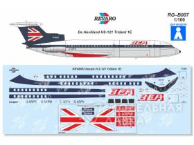 Декаль HS-121 Trident 1E British European Airways