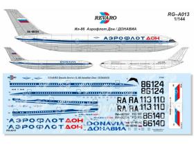 Декаль Ил-86 Аэрофлот Дон