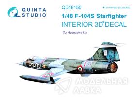 Декаль интерьера кабины F-104S (Hasegawa)