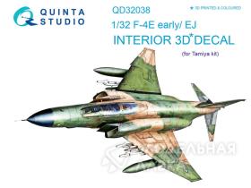 Декаль интерьера кабины F-4E early/F-4EJ (для модели Tamiya)