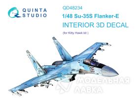 Декаль интерьера кабины Su-35S (KittyHawk)