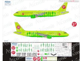 Декаль на самолет Airbus A320 S7 Airlines