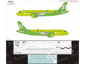 Декаль на самолет Airbus A320 S7 Airlines new colors 2017