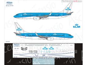 Декаль на самолет Boeing 737-800 KLM