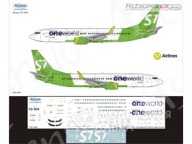 Декаль на самолет Boeing 737-800 One World (S7 Airlines new)